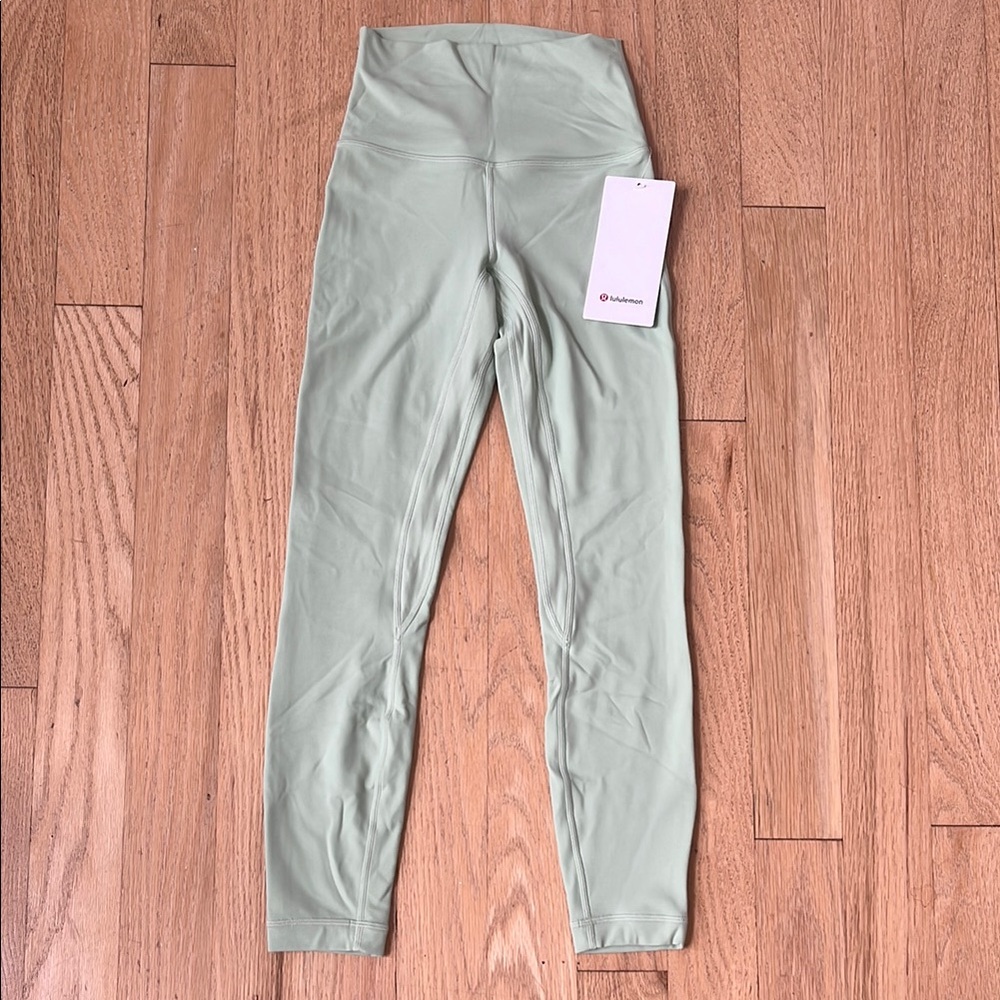 lululemon athletica Light Green High-Waisted Leggings